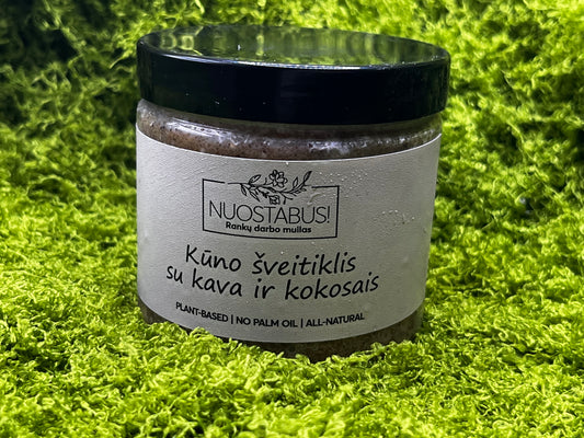 Kūno šveitiklis su kava ir kokosais